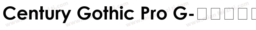 Century Gothic Pro G字体转换